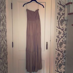 Michael Kors tan strapless summer dress size XS